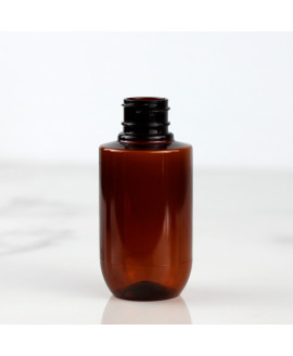 Cosmetic brown plastic bottle Bari 100 ml 24/410