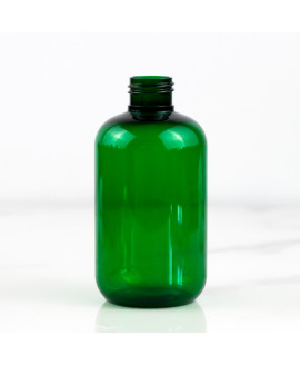 Cosmetic green plastic bottle Flora 200 ml 24/410