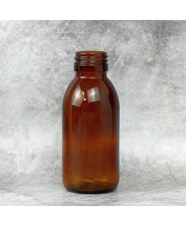 Cosmetic amber glass bottle Bran 100 ml 28/410